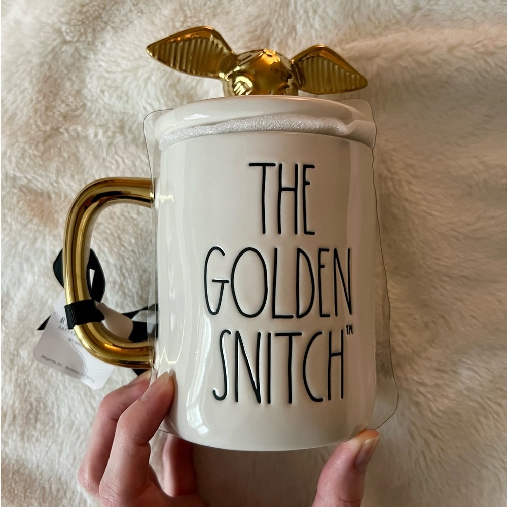 HTF Rae Dunn Harry Potter The Golden Snitch Mug Set NWT - Picture 5 of 9